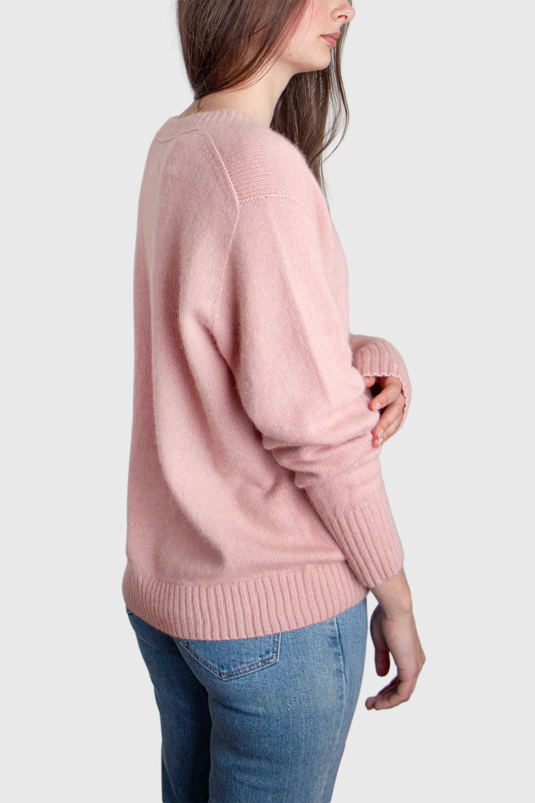 Womens Cirrus Seamless V Neck Jumper