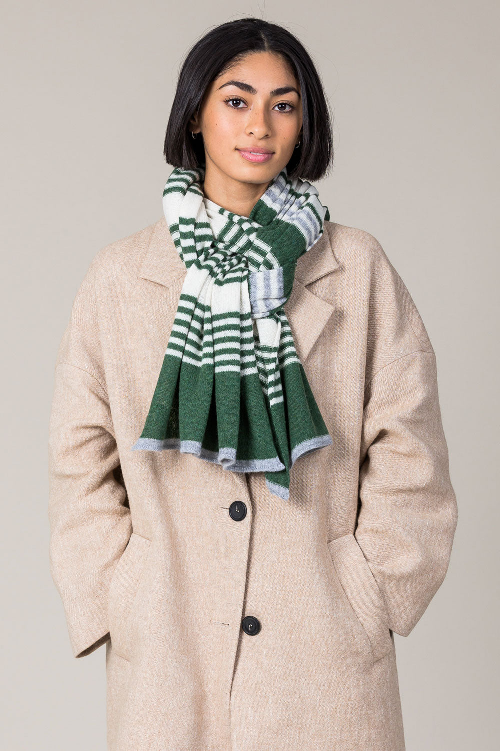 Cashmere 3 Stripe Scarf