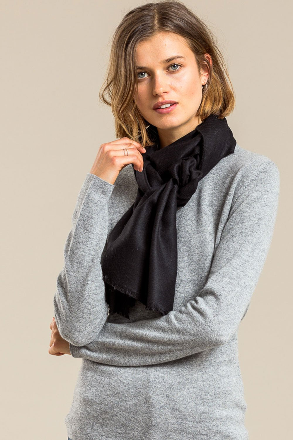 Merino Plain Scarf